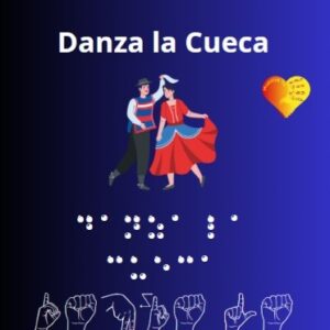 Chile baile nacional La Cueca alumno Marcos sordo nativo y su mamá Susana.