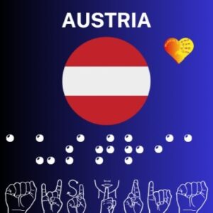 Austria 2 plantillas en Señas & Braille