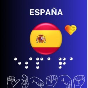 España 2 plantillas en Señas & Braille.